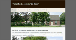 Desktop Screenshot of boerderijdebeek.nl
